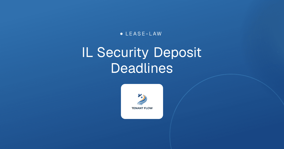 IL Security Deposit Deadlines