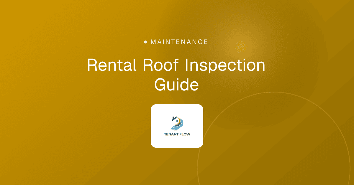Rental Roof Inspection Guide